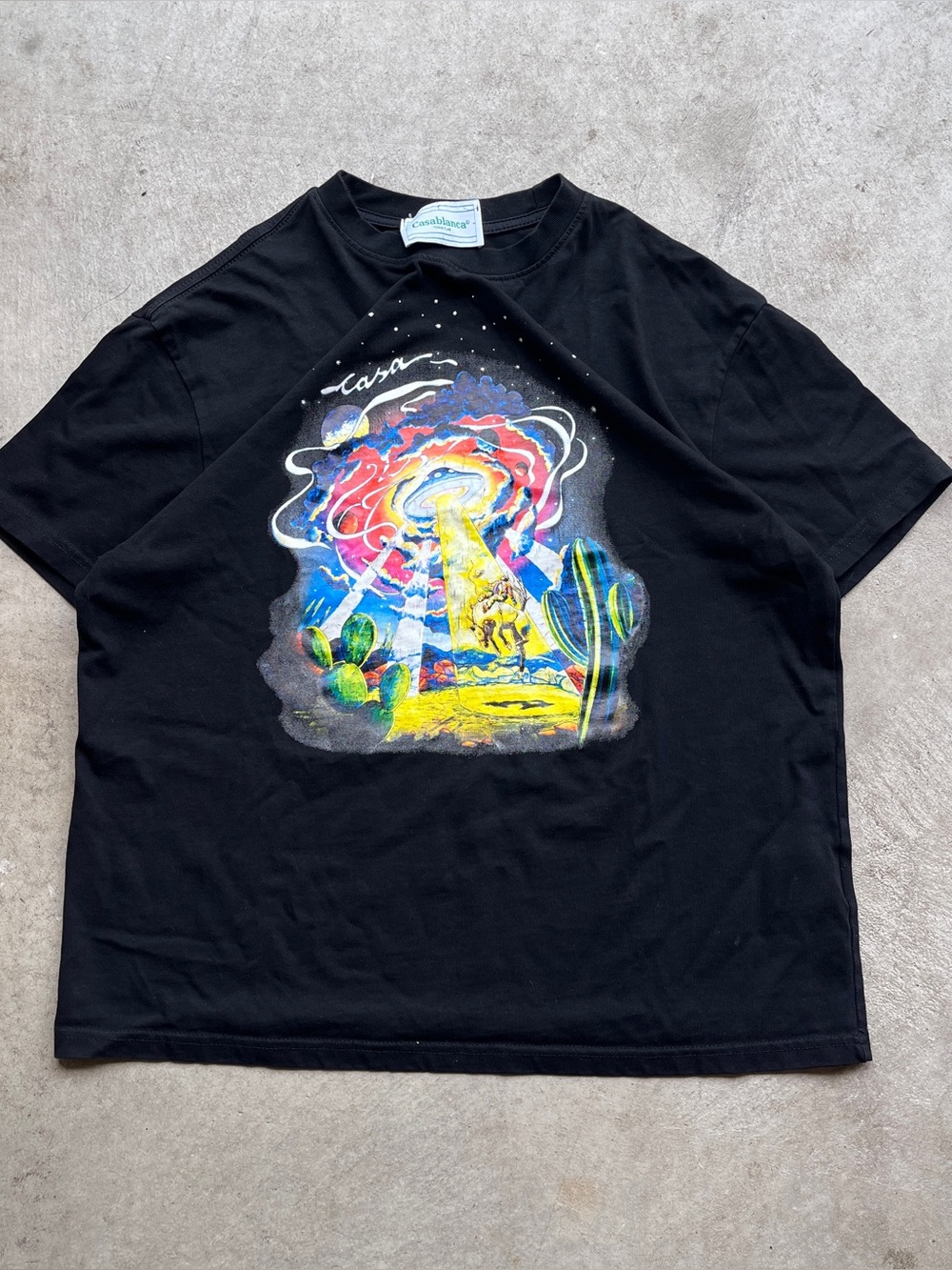 Casablanca Cowboy de L’espace Graphic T Shirt